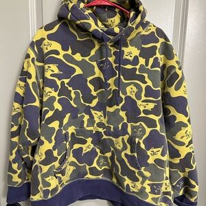 Ripndip  19ss Yellow and Blue Camo Hoodie